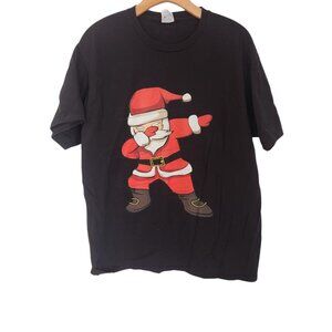 Dabbing Santa Claus Christmas T-Shirt Unisex Funny Xmas Dab Dance T-Shirt Large
